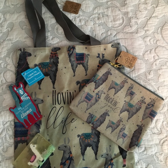 Karma Handbags - Llama Lover’s Bundle NWT
